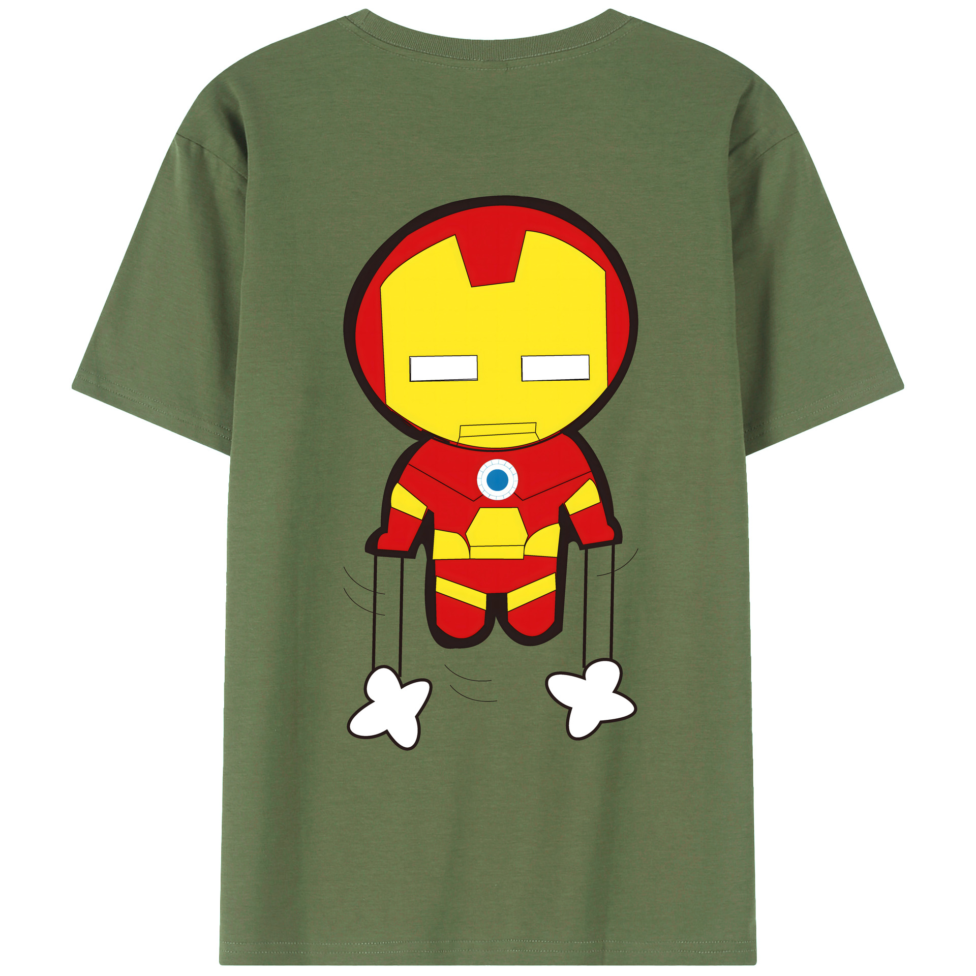（画像用） アベンジャーズ The Avengers 綿100％ メンズ半袖Tシャツ（バックプリント） 通気性